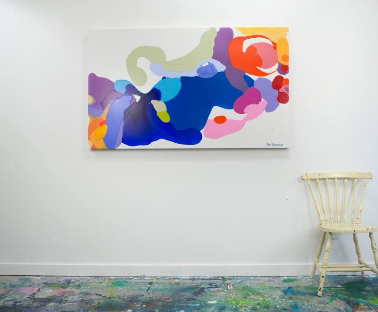 Original Abstract Expressionism Abstract Painting by Claire Desjardins