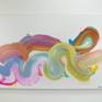 Abstract painting by Claire Desjardins - on the wall