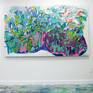 Abstract painting by Claire Desjardins - on the wall
