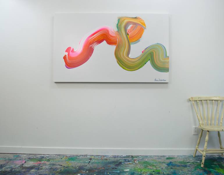 Original Abstract Expressionism Abstract Painting by Claire Desjardins