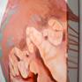 Abstract painting by Claire Desjardins - from the right
