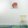 Abstract painting by Claire Desjardins - on the wall