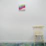 Abstract painting by Claire Desjardins - on the wall