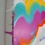 Abstract painting by Claire Desjardins - from the left