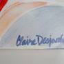 Abstract painting by Claire Desjardins - signature