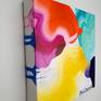 Abstract painting by Claire Desjardins - from the left
