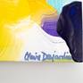 Abstract painting by Claire Desjardins - signature