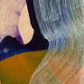 Abstract painting by Claire Desjardins - detail