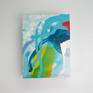 Abstract painting by Claire Desjardins - on the wall