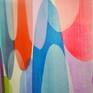 Abstract painting by Claire Desjardins - from the right