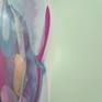 Abstract painting by Claire Desjardins - from the right