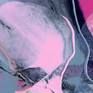 Abstract painting by Claire Desjardins - detail