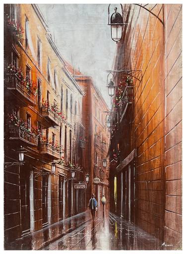 Original Cities Paintings by CreatArt BeArt