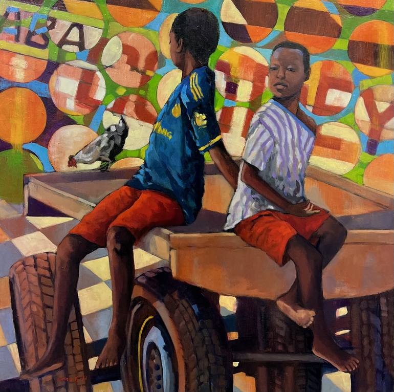 Original Contemporary People Paintings by Anne Blankson-Hemans