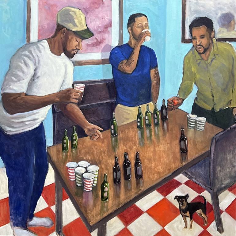 Original Documentary People Paintings by Anne Blankson-Hemans