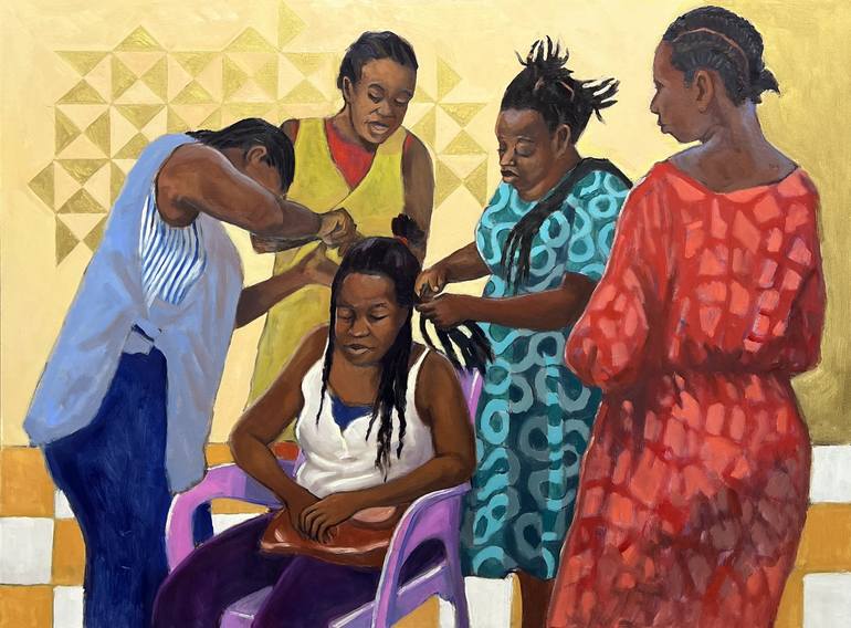Original Contemporary People Paintings by Anne Blankson-Hemans
