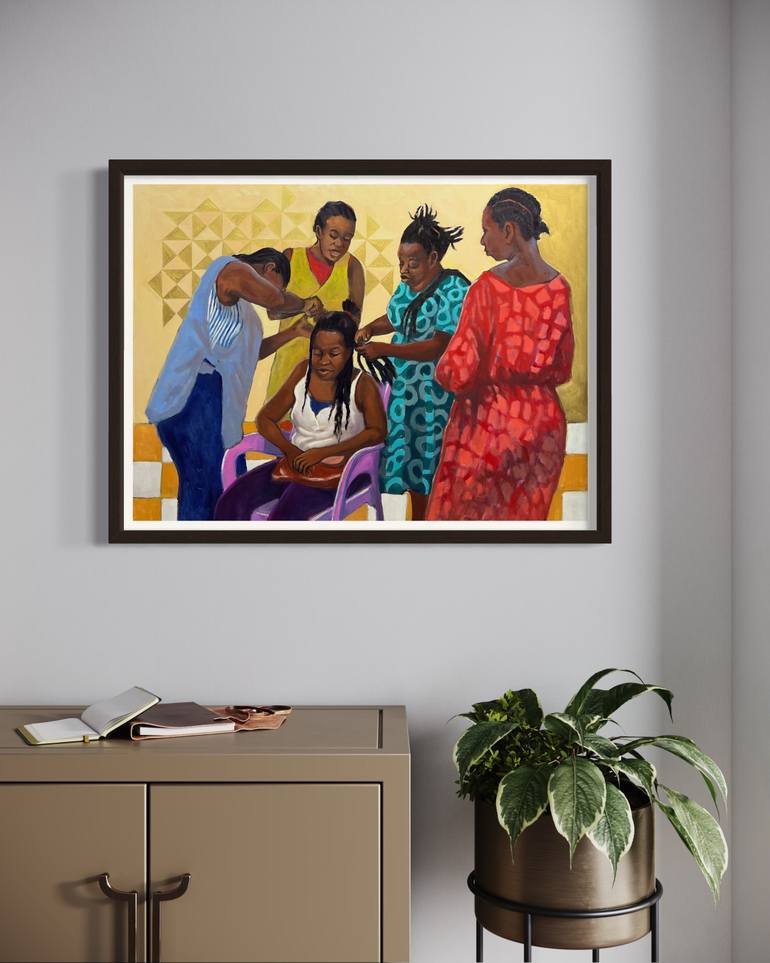 Original Contemporary People Painting by Anne Blankson-Hemans