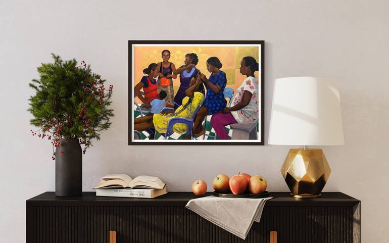 Original Contemporary People Painting by Anne Blankson-Hemans
