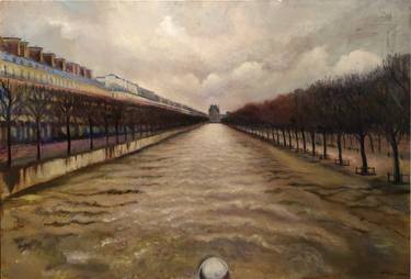 Le Pont neuf (SOLD) - oil painting - Edwige Mitterrand Delahaye