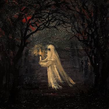 Victorian Ghost in the dark forest thumb