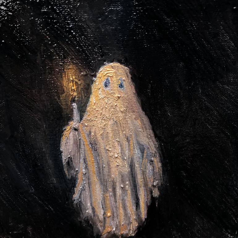 cute ghost painting