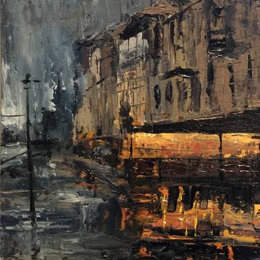 Original Impressionism Cities Paintings by Mikhail Khalin