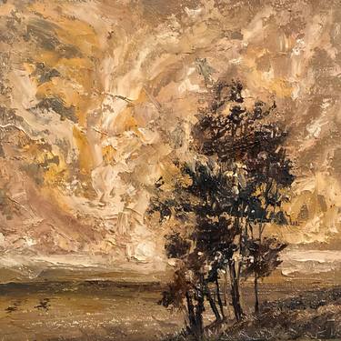 Original Abstract Expressionism Landscape Paintings by Mikhail Khalin