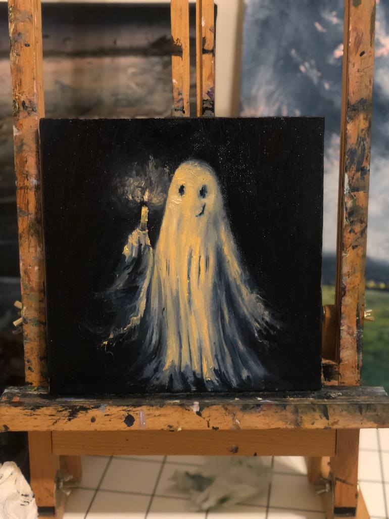 Original Pop Art Fantasy Painting by Mikhail Khalin