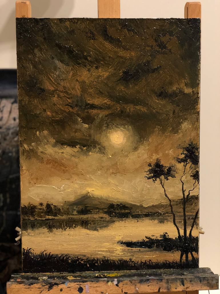 Original Contemporary Landscape Painting by Mikhail Khalin