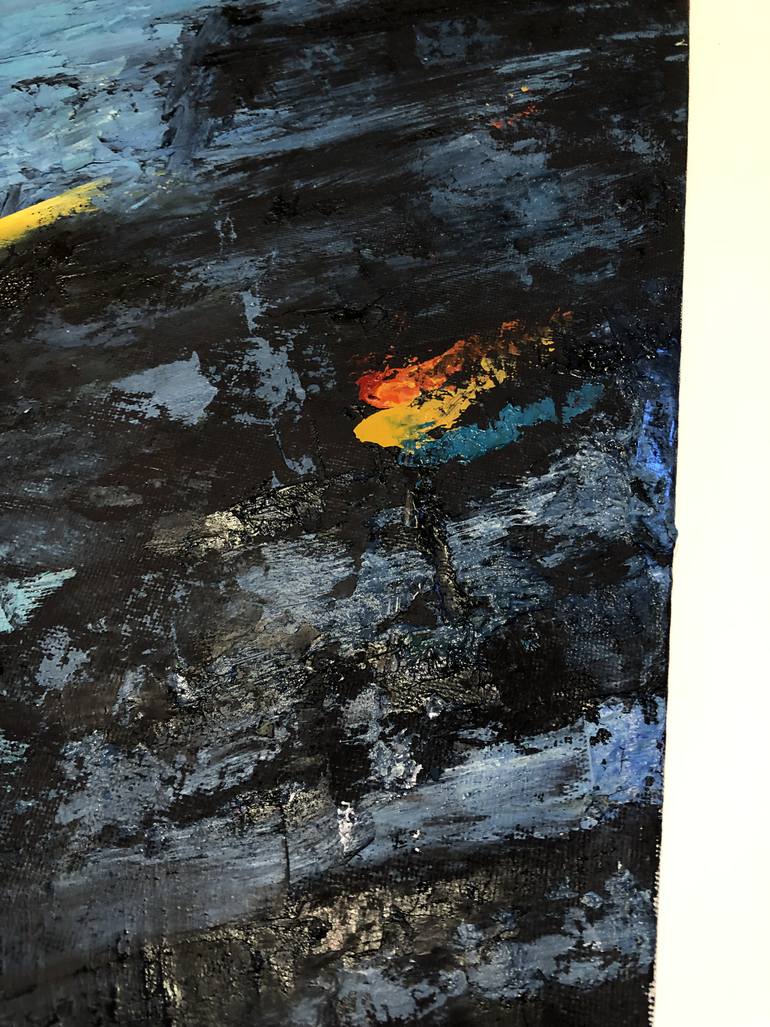 Original Impressionism Abstract Painting by Mikhail Khalin