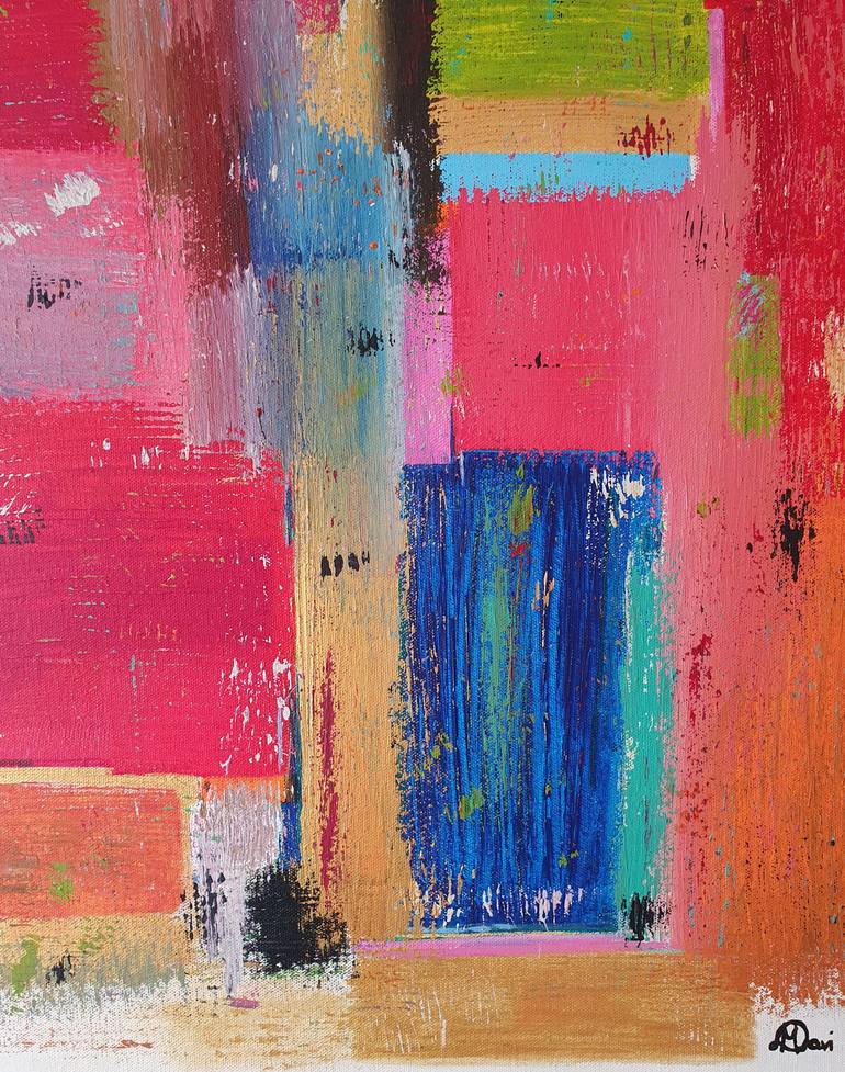 Original Abstract Expressionism Abstract Painting by Marta Dobrowolska Davidson
