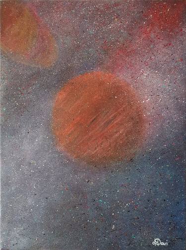 Original Abstract Outer Space Paintings by Marta Davidson