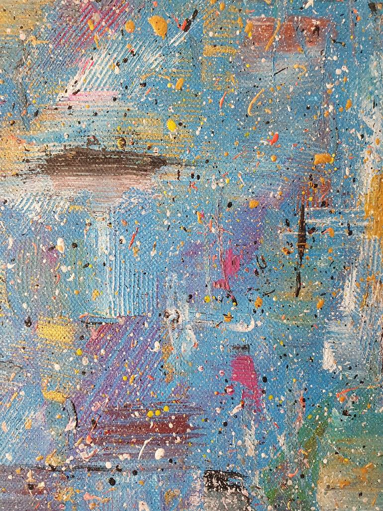 Original Abstract Expressionism Abstract Painting by Marta Davidson