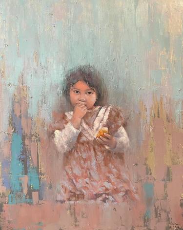 Original Impressionism Children Paintings by Lô Quang Thưởng