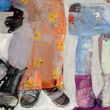 Original Abstract People Paintings by Debbie Taylor-Kerman