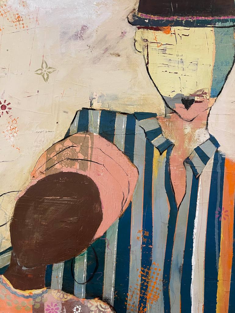 Original Abstract Love Painting by Debbie Taylor-Kerman