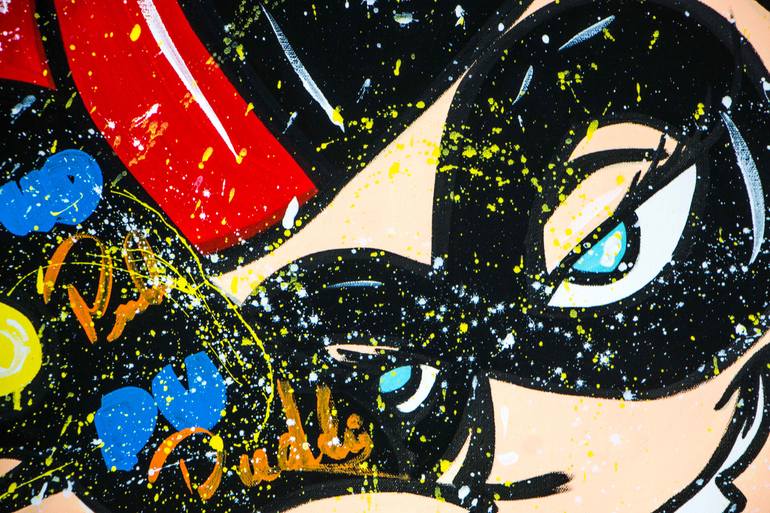 Original Contemporary Cartoon Painting by Miss Rose