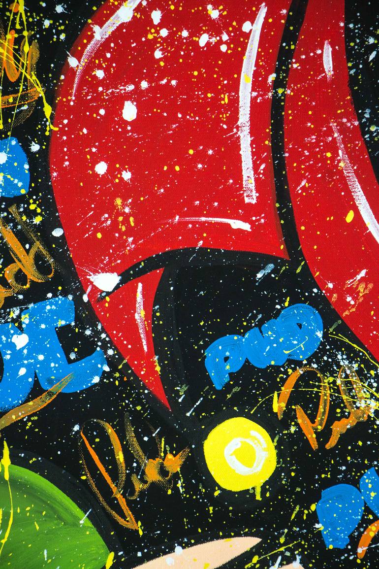 Original Contemporary Cartoon Painting by Miss Rose