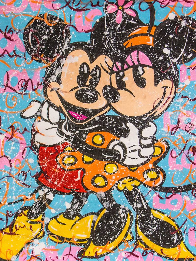 MINNIE HEART - MINNIE MOUSE PAINTING