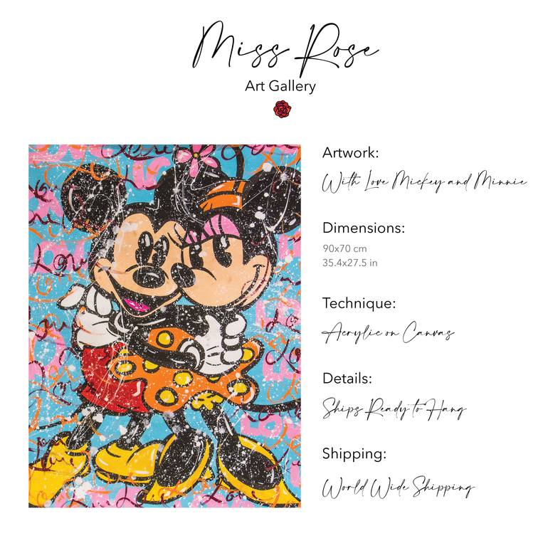 Original Contemporary Cartoon Painting by Miss Rose