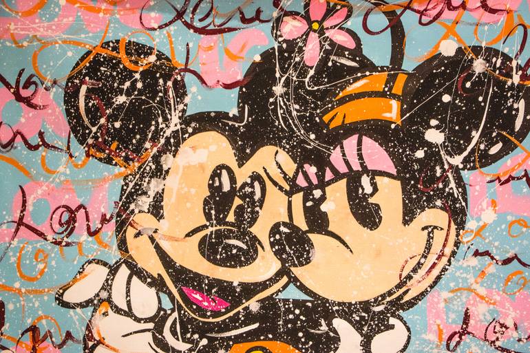 Original Contemporary Cartoon Painting by Miss Rose