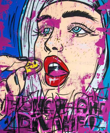 Original Pop Culture/Celebrity Painting by Miss Rose
