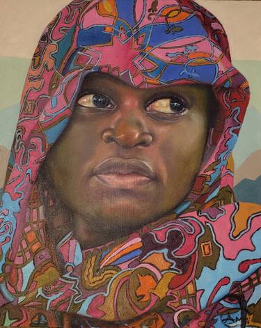 Original Portraiture Women Painting by Abasiama Umoh