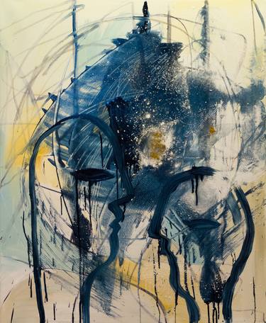 Original Abstract Expressionism People Paintings by Alexandra Bolzer