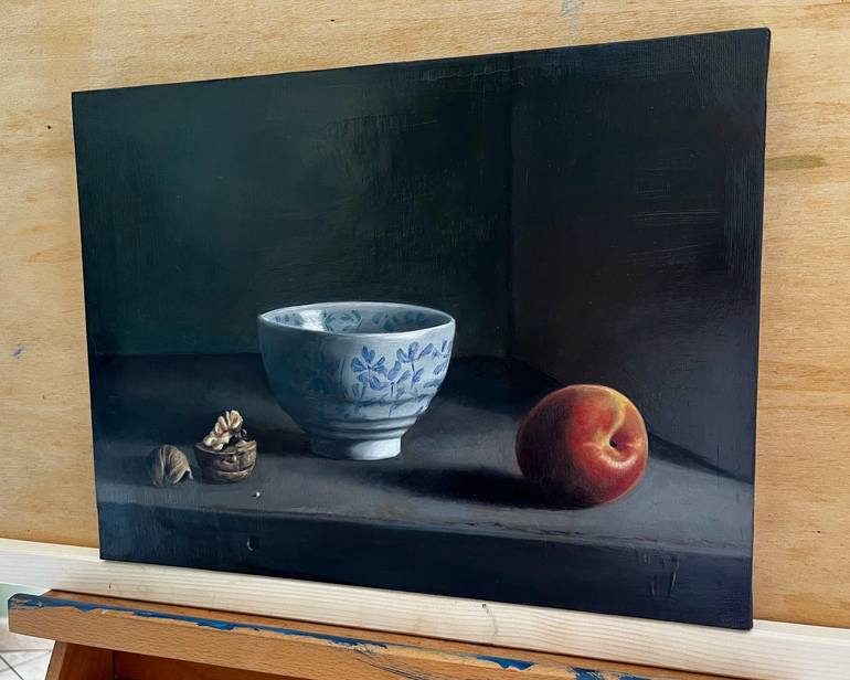 Original Realism Still Life Painting by Angelo Di Carlo