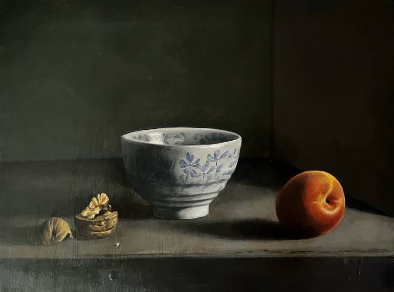Original Realism Still Life Painting by Angelo Di Carlo