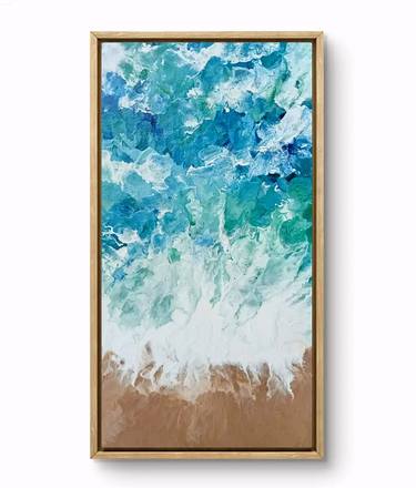 Original Abstract Expressionism Beach Paintings by Ifrah Zulfiqar