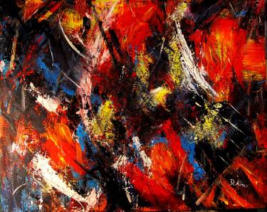 Original Abstract Expressionism Abstract Paintings by Nino Dobrosavljevic