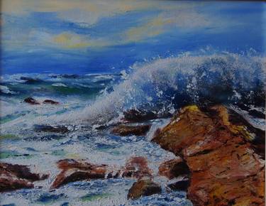 Original Impressionism Seascape Paintings by Nino Dobrosavljevic