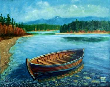 Original Realism Boat Paintings by Nino Dobrosavljevic
